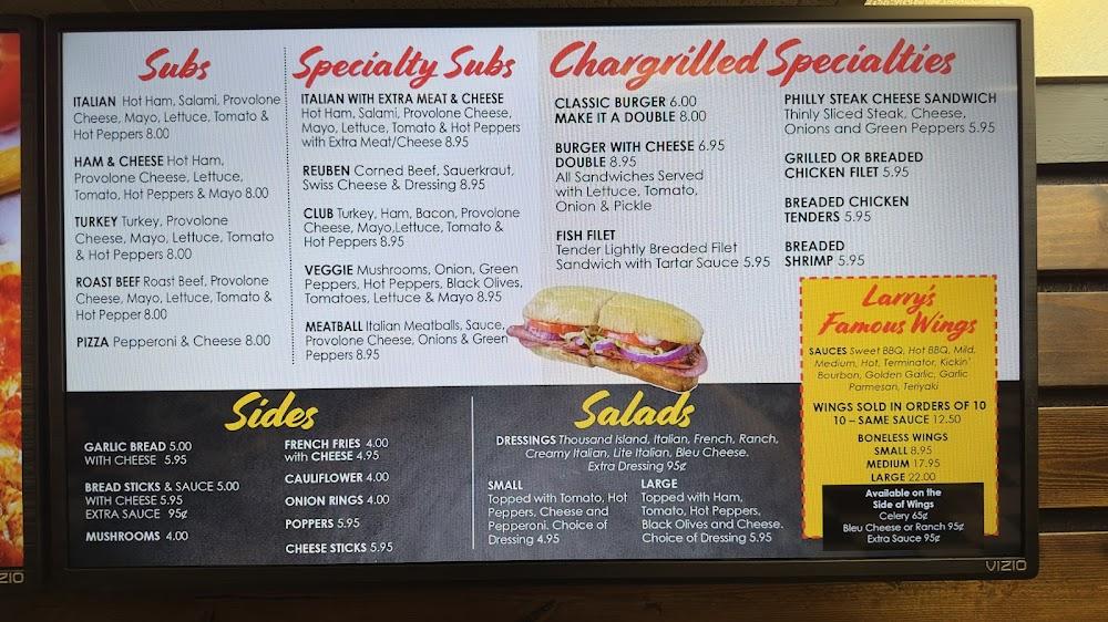 Larry's Pizza & Wings Menu image 4