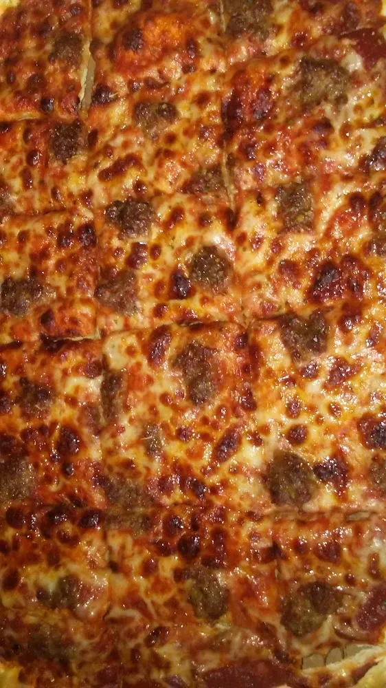 Sausage and Cheese Pizza